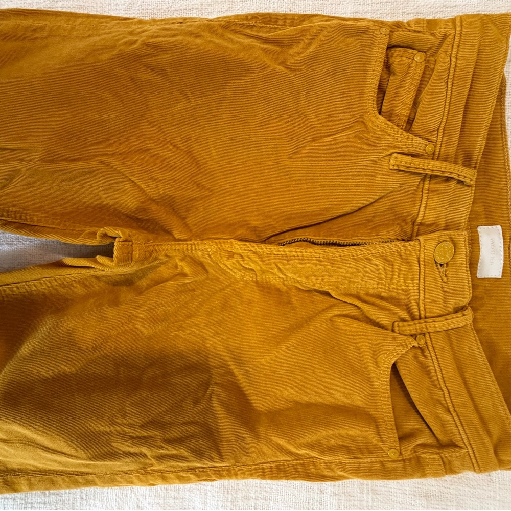 MOTHER Mustard Corduroy Pants